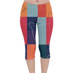  Minimalist Pattern With Simple Lines And Shapes, Creating A Clean And Modern Aesthe Velvet Capri Leggings 