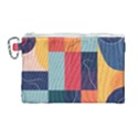  Minimalist Pattern With Simple Lines And Shapes, Creating A Clean And Modern Aesthe Canvas Cosmetic Bag (Large) View1