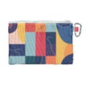  Minimalist Pattern With Simple Lines And Shapes, Creating A Clean And Modern Aesthe Canvas Cosmetic Bag (Large) View2