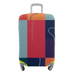  Minimalist Pattern With Simple Lines And Shapes, Creating A Clean And Modern Aesthe Luggage Cover (small)