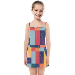  Minimalist Pattern With Simple Lines And Shapes, Creating A Clean And Modern Aesthe Kids  Summer Sun Dress