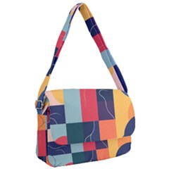  Minimalist Pattern With Simple Lines And Shapes, Creating A Clean And Modern Aesthe Courier Bag