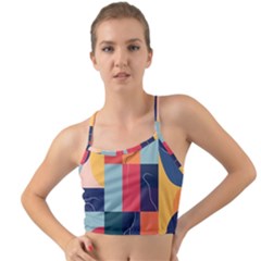  Minimalist Pattern With Simple Lines And Shapes, Creating A Clean And Modern Aesthe Mini Tank Bikini Top