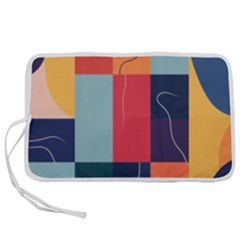  Minimalist Pattern With Simple Lines And Shapes, Creating A Clean And Modern Aesthe Pen Storage Case (m)