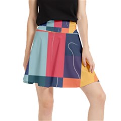  Minimalist Pattern With Simple Lines And Shapes, Creating A Clean And Modern Aesthe Waistband Skirt