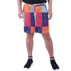  Minimalist Pattern With Simple Lines And Shapes, Creating A Clean And Modern Aesthe Men s Pocket Shorts