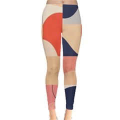 Minimalist Pattern With Simple Lines And Shapes, Creating A Clean And Modern Aesthe Everyday Leggings  by myclothy