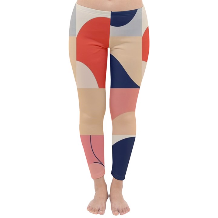 Minimalist Pattern With Simple Lines And Shapes, Creating A Clean And Modern Aesthe Classic Winter Leggings