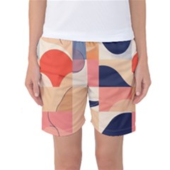 Minimalist Pattern With Simple Lines And Shapes, Creating A Clean And Modern Aesthe Women s Basketball Shorts