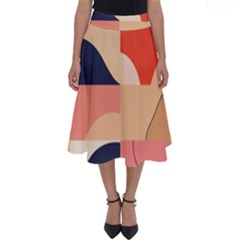 Minimalist Pattern With Simple Lines And Shapes, Creating A Clean And Modern Aesthe Perfect Length Midi Skirt