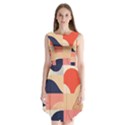 Minimalist Pattern With Simple Lines And Shapes, Creating A Clean And Modern Aesthe Sleeveless Chiffon Dress   View1