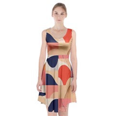 Minimalist Pattern With Simple Lines And Shapes, Creating A Clean And Modern Aesthe Racerback Midi Dress