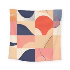 Minimalist Pattern With Simple Lines And Shapes, Creating A Clean And Modern Aesthe Square Tapestry (small) by myclothy