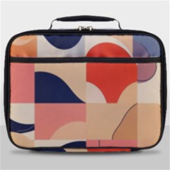 Minimalist Pattern With Simple Lines And Shapes, Creating A Clean And Modern Aesthe Full Print Lunch Bag