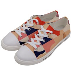 Minimalist Pattern With Simple Lines And Shapes, Creating A Clean And Modern Aesthe Men s Low Top Canvas Sneakers by myclothy