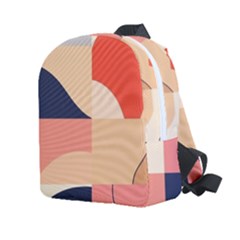 Minimalist Pattern With Simple Lines And Shapes, Creating A Clean And Modern Aesthe Kids  Age 2-4 Lightweight Preschool Backpack by myclothy