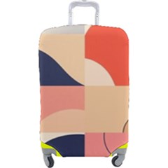 Minimalist Pattern With Simple Lines And Shapes, Creating A Clean And Modern Aesthe Luggage Cover (large)