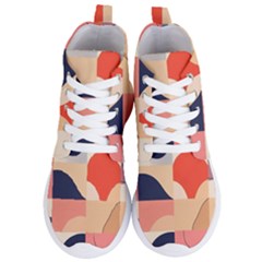 Minimalist Pattern With Simple Lines And Shapes, Creating A Clean And Modern Aesthe Women s Lightweight High Top Sneakers