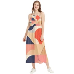 Minimalist Pattern With Simple Lines And Shapes, Creating A Clean And Modern Aesthe Boho Sleeveless Summer Dress