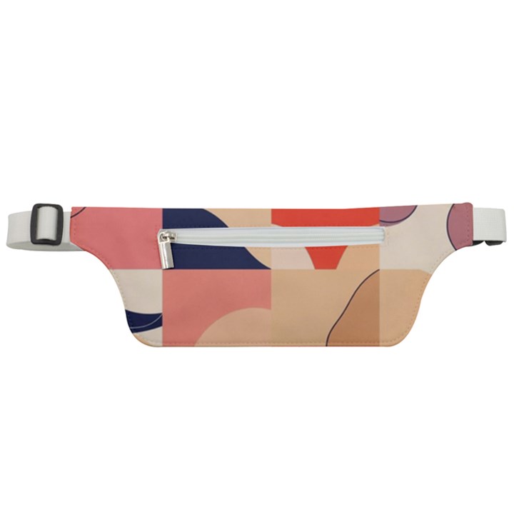 Minimalist Pattern With Simple Lines And Shapes, Creating A Clean And Modern Aesthe Active Waist Bag