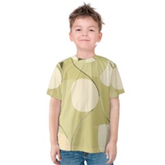 Minimalist Pattern With Simple Lines And Shapes, Creating A Clean And Modern Aesthetic 01 Kids  Cotton T-shirt