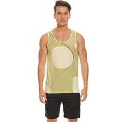 Minimalist Pattern With Simple Lines And Shapes, Creating A Clean And Modern Aesthetic 01 Men s Wide Collar Tank Top