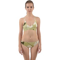 Minimalist Pattern With Simple Lines And Shapes, Creating A Clean And Modern Aesthetic 01 Wrap Around Bikini Set