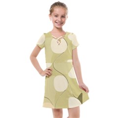 Minimalist Pattern With Simple Lines And Shapes, Creating A Clean And Modern Aesthetic 01 Kids  Cross Web Dress