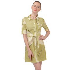 Minimalist Pattern With Simple Lines And Shapes, Creating A Clean And Modern Aesthetic 01 Belted Shirt Dress