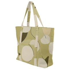 Minimalist Pattern With Simple Lines And Shapes, Creating A Clean And Modern Aesthetic 01 Zip Up Canvas Bag