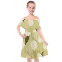 Minimalist Pattern With Simple Lines And Shapes, Creating A Clean And Modern Aesthetic 01 Kids  Cut Out Shoulders Chiffon Dress