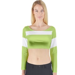 A Minimalist Pattern With Simple Lines And Shapes, Creating A Clean And Modern Aesthetic 02 Long Sleeve Crop Top