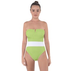 A Minimalist Pattern With Simple Lines And Shapes, Creating A Clean And Modern Aesthetic 02 Tie Back One Piece Swimsuit by myclothy