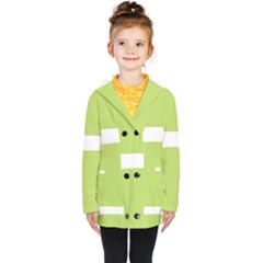 A Minimalist Pattern With Simple Lines And Shapes, Creating A Clean And Modern Aesthetic 02 Kids  Double Breasted Button Coat