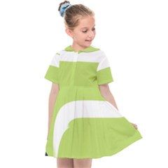 A Minimalist Pattern With Simple Lines And Shapes, Creating A Clean And Modern Aesthetic 02 Kids  Sailor Dress