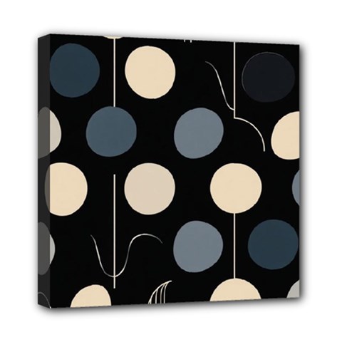 A Minimalist Pattern With Simple Lines And Shapes, Creating A Clean And Modern Aesthetic 03 Mini Canvas 8  X 8  (stretched)