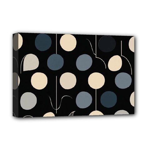 A Minimalist Pattern With Simple Lines And Shapes, Creating A Clean And Modern Aesthetic 03 Deluxe Canvas 18  X 12  (stretched)