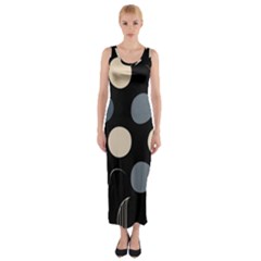 A Minimalist Pattern With Simple Lines And Shapes, Creating A Clean And Modern Aesthetic 03 Fitted Maxi Dress