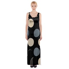 A Minimalist Pattern With Simple Lines And Shapes, Creating A Clean And Modern Aesthetic 03 Thigh Split Maxi Dress