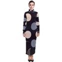 A Minimalist Pattern With Simple Lines And Shapes, Creating A Clean And Modern Aesthetic 03 Turtleneck Maxi Dress View1