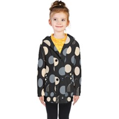 A Minimalist Pattern With Simple Lines And Shapes, Creating A Clean And Modern Aesthetic 03 Kids  Double Breasted Button Coat