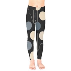 A Minimalist Pattern With Simple Lines And Shapes, Creating A Clean And Modern Aesthetic 03 Kids  Leggings