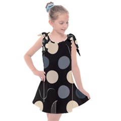 A Minimalist Pattern With Simple Lines And Shapes, Creating A Clean And Modern Aesthetic 03 Kids  Tie Up Tunic Dress