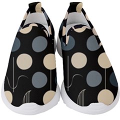 A Minimalist Pattern With Simple Lines And Shapes, Creating A Clean And Modern Aesthetic 03 Kids  Slip On Sneakers by myclothy