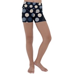 A Minimalist Pattern With Simple Lines And Shapes, Creating A Clean And Modern Aesthetic 03 Kids  Lightweight Velour Yoga Shorts