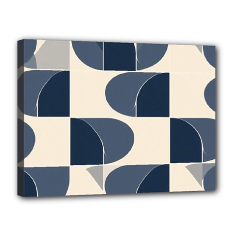 A Minimalist Pattern With Simple Lines And Shapes, Creating A Clean And Modern Aesthetic 04 Canvas 16  X 12  (stretched)