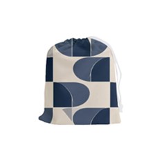 A Minimalist Pattern With Simple Lines And Shapes, Creating A Clean And Modern Aesthetic 04 Drawstring Pouch (medium)