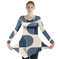 A Minimalist Pattern With Simple Lines And Shapes, Creating A Clean And Modern Aesthetic 04 Long Sleeve Tunic 