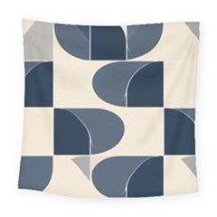 A Minimalist Pattern With Simple Lines And Shapes, Creating A Clean And Modern Aesthetic 04 Square Tapestry (large)