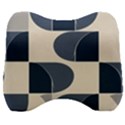 A Minimalist Pattern With Simple Lines And Shapes, Creating A Clean And Modern Aesthetic 04 Velour Head Support Cushion View1